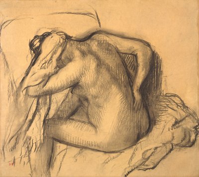 Après le bain, femme séchant ses cheveux - Edgar Degas